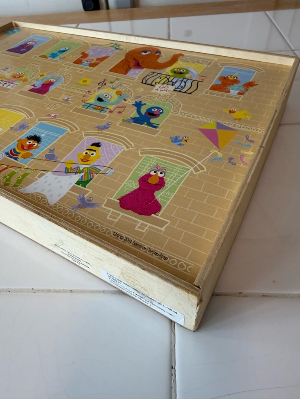 Sesame Street Wooden Game Puzzle Set -2011 Cardinal RARE Match Count Jobs & More - Picture 11 of 12